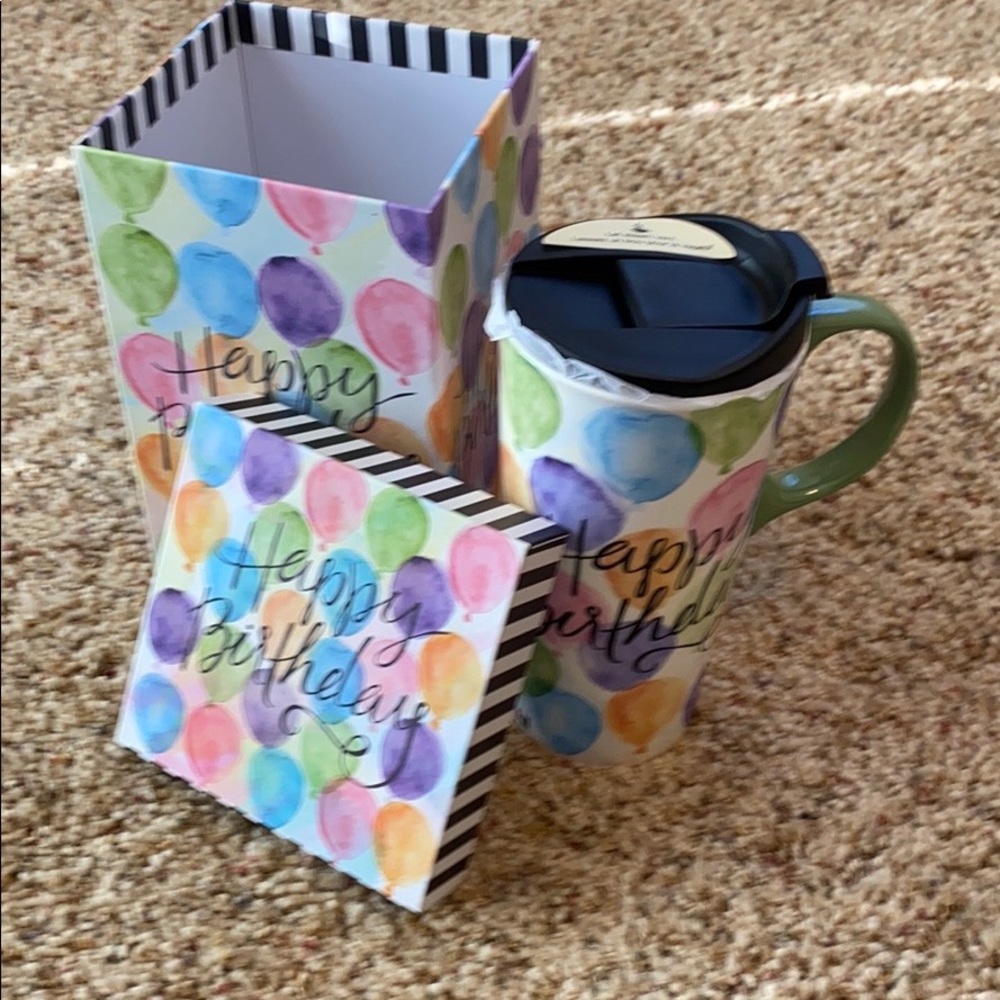 Happy  Birthday mug and gift box